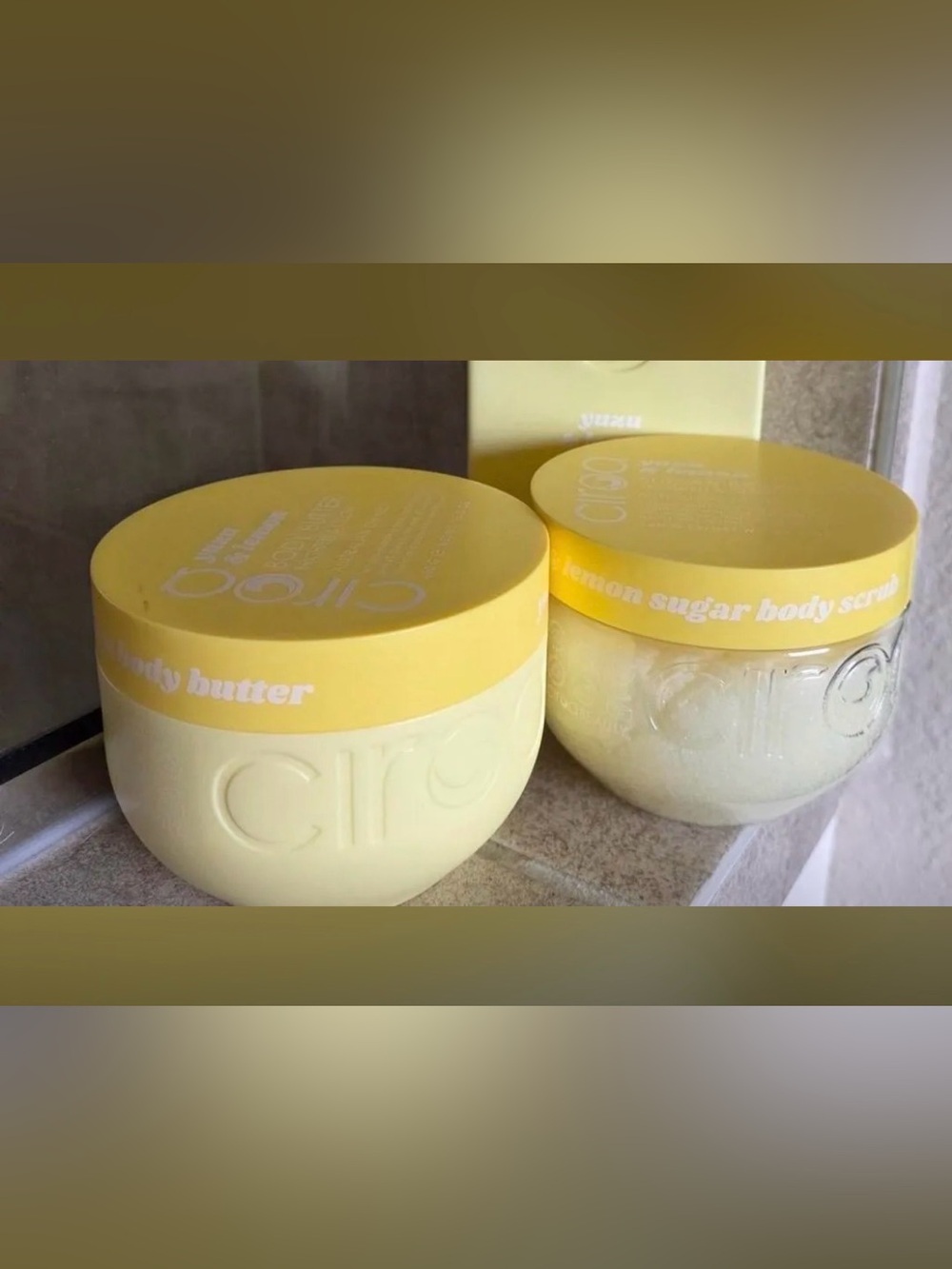 Ciroa Yuzu & Lemon Body Butter and body scrub set